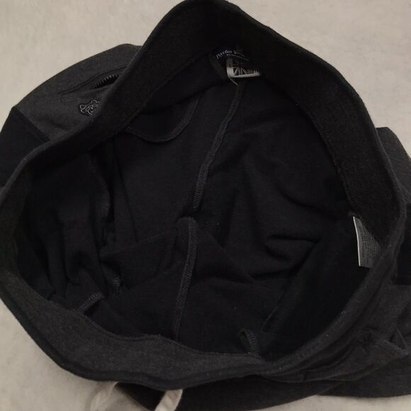 PSYCHO BUNNY Sweat Short Men L 34-36 Gray Black 3 Pocket Drawstring Luxury Sport - Picture 4 of 16